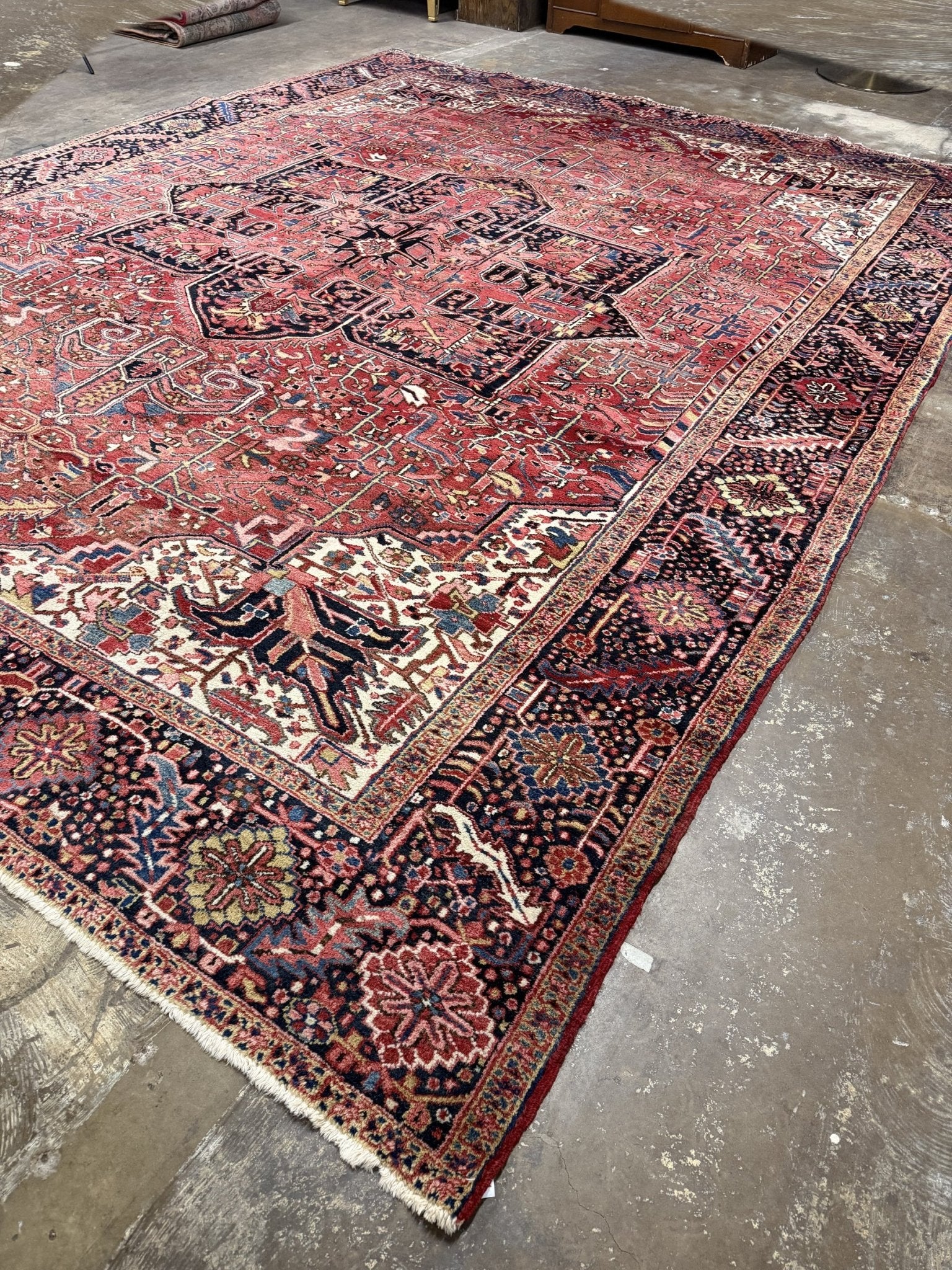 Persian Heriz Rug | 10' 9" x 14' - Rug the Rock - availableGeometricHand-knotted