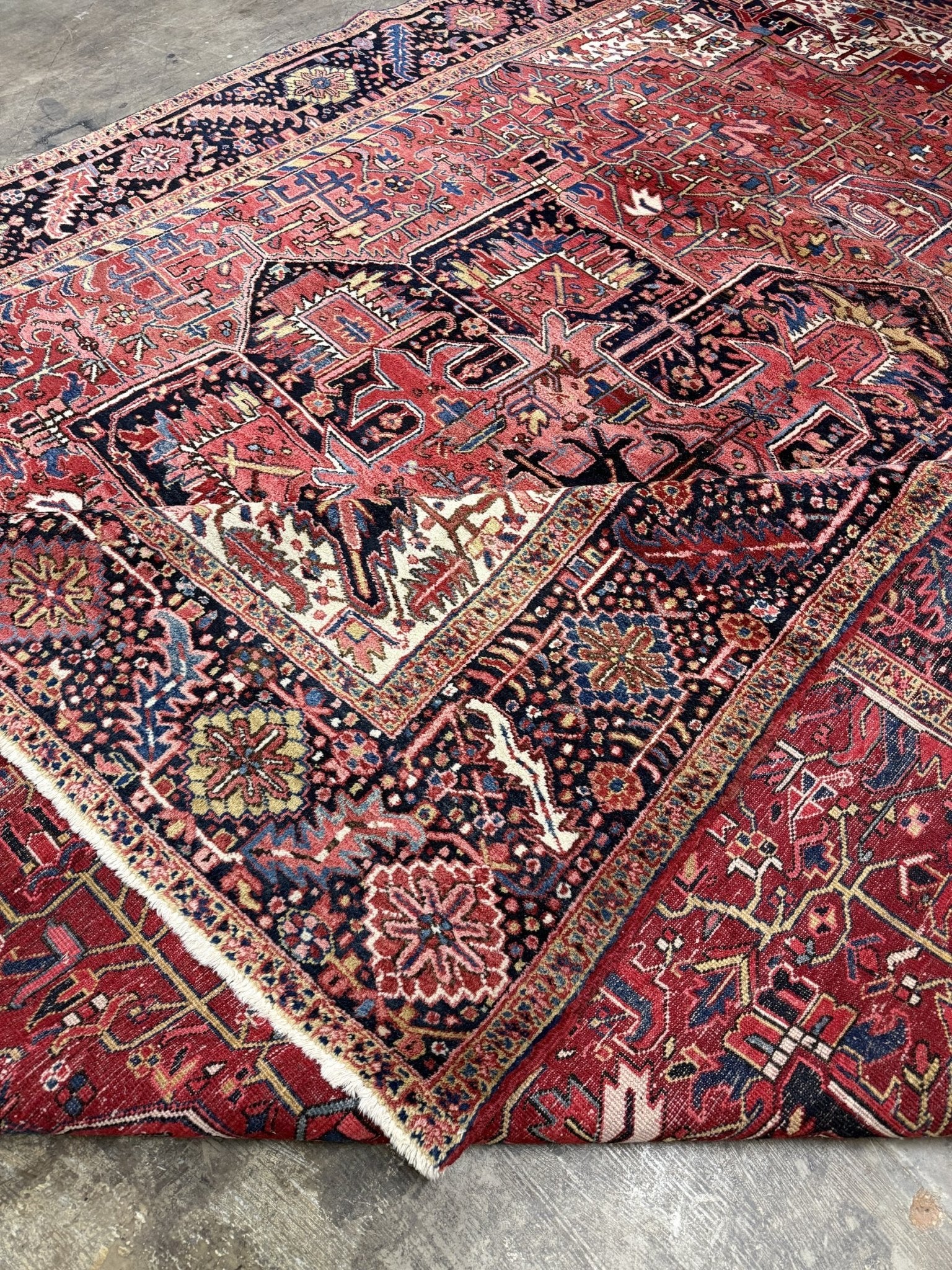Persian Heriz Rug | 10' 9" x 14' - Rug the Rock - availableGeometricHand-knotted
