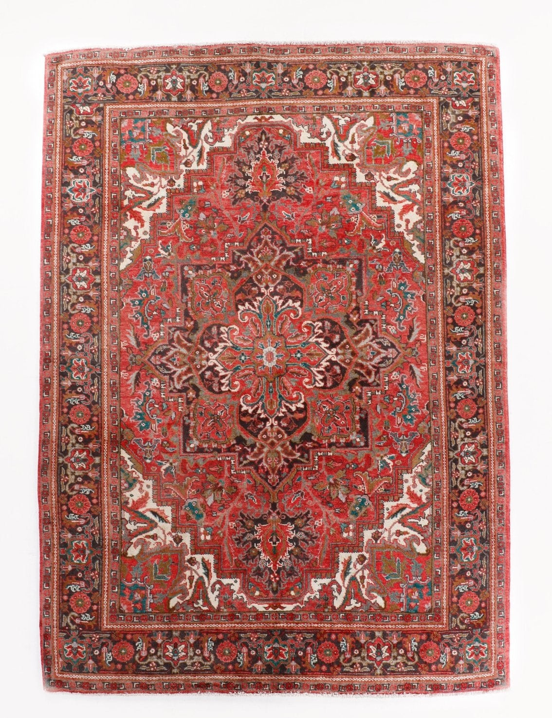 Persian Heriz Rug | 6' 9" x 9' 6" - Rug the Rock - 