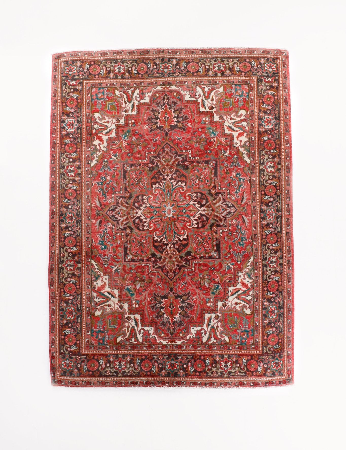 Persian Heriz Rug | 6' 9" x 9' 6" - Rug the Rock - 