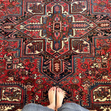 Persian Heriz Rug | 7' 4" x 10' 4" - Rug the Rock