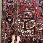 Persian Heriz Rug | 7' 4" x 10' 4" - Rug the Rock