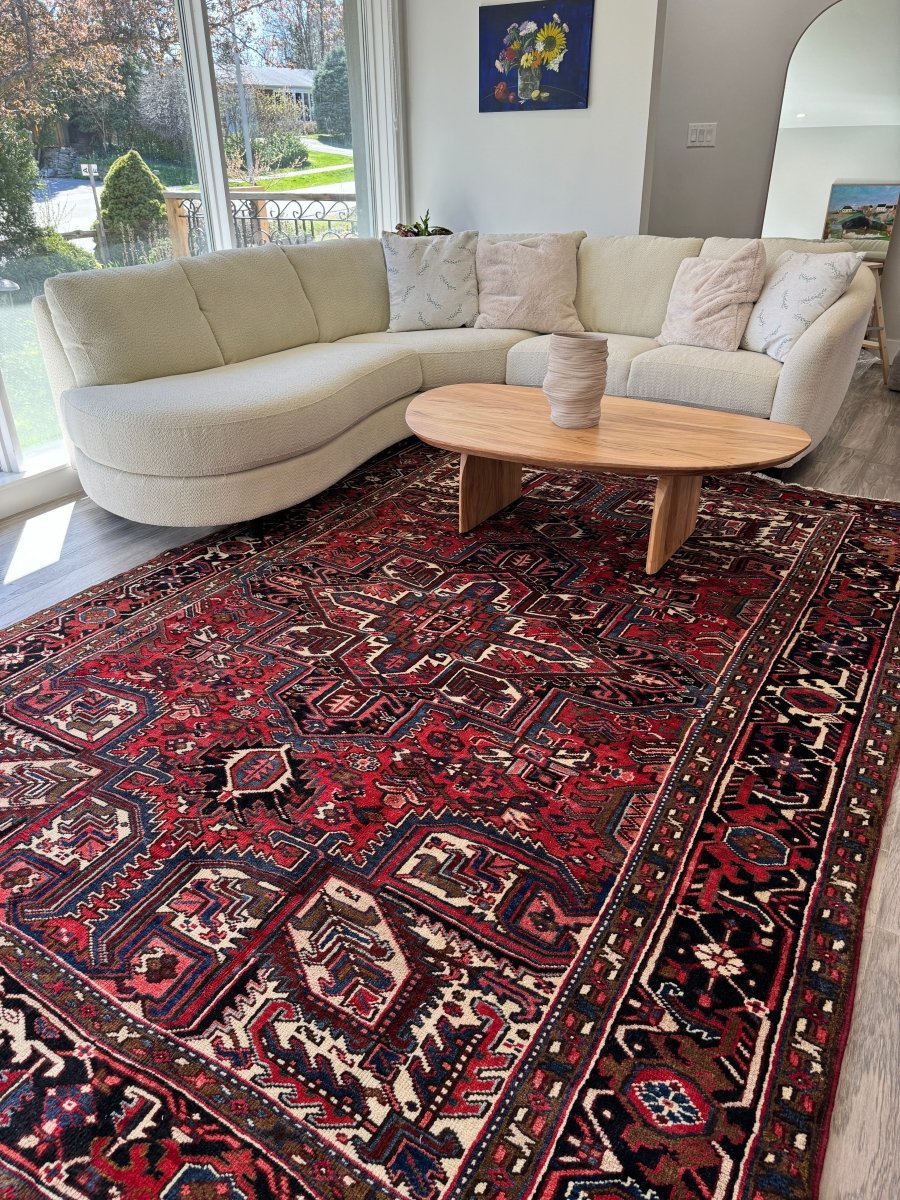 Persian Heriz Rug | 7' 4" x 10' 4" - Rug the Rock