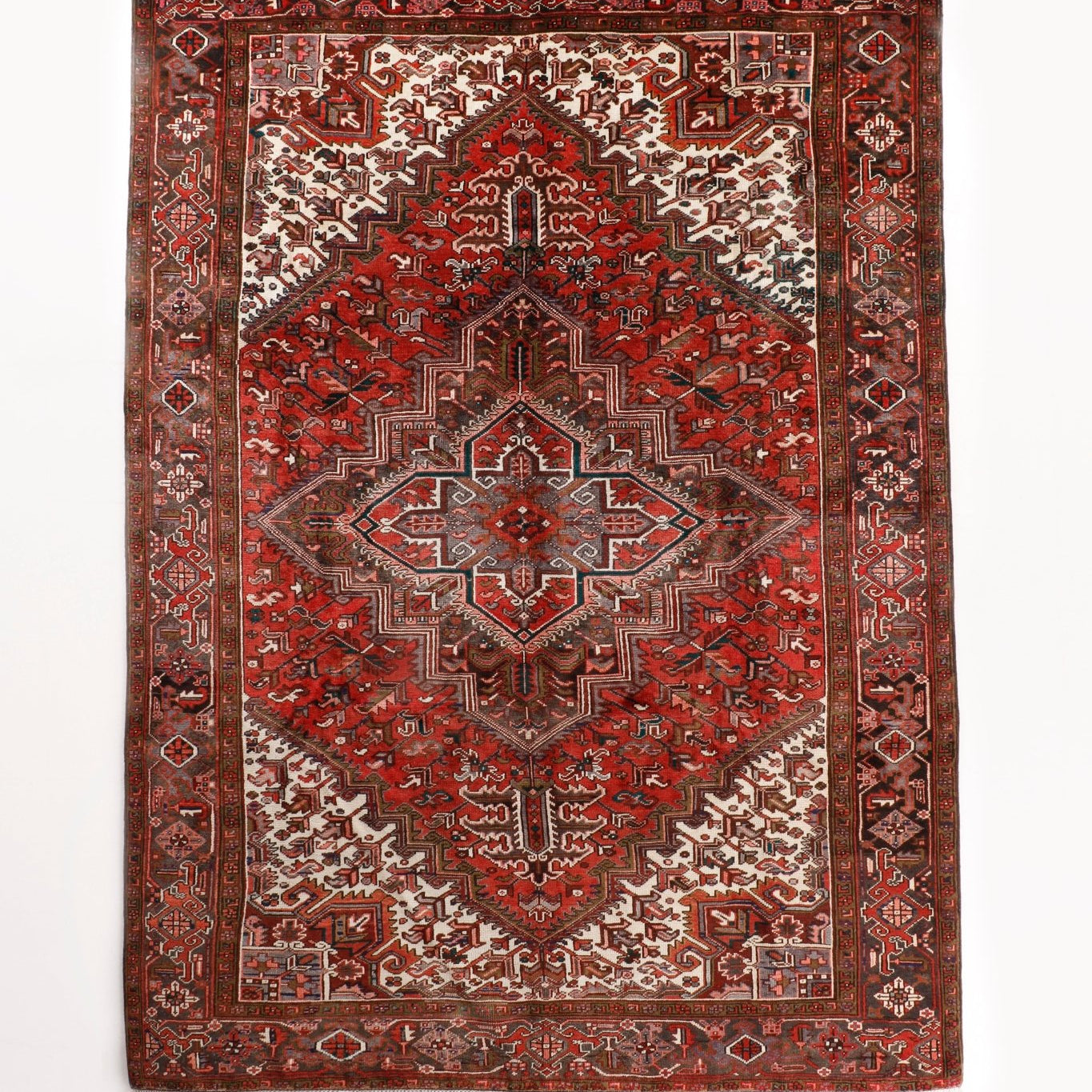 Persian Heriz Rug | 7' 5" x 10' 10" - Rug the Rock - 