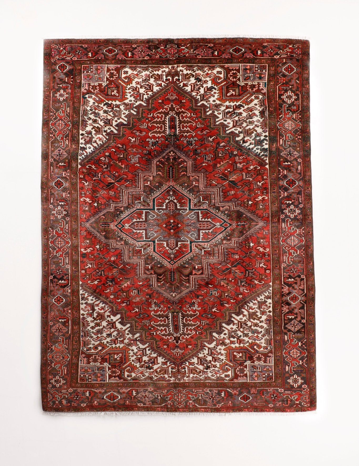 Persian Heriz Rug | 7' 5" x 10' 10" - Rug the Rock - 