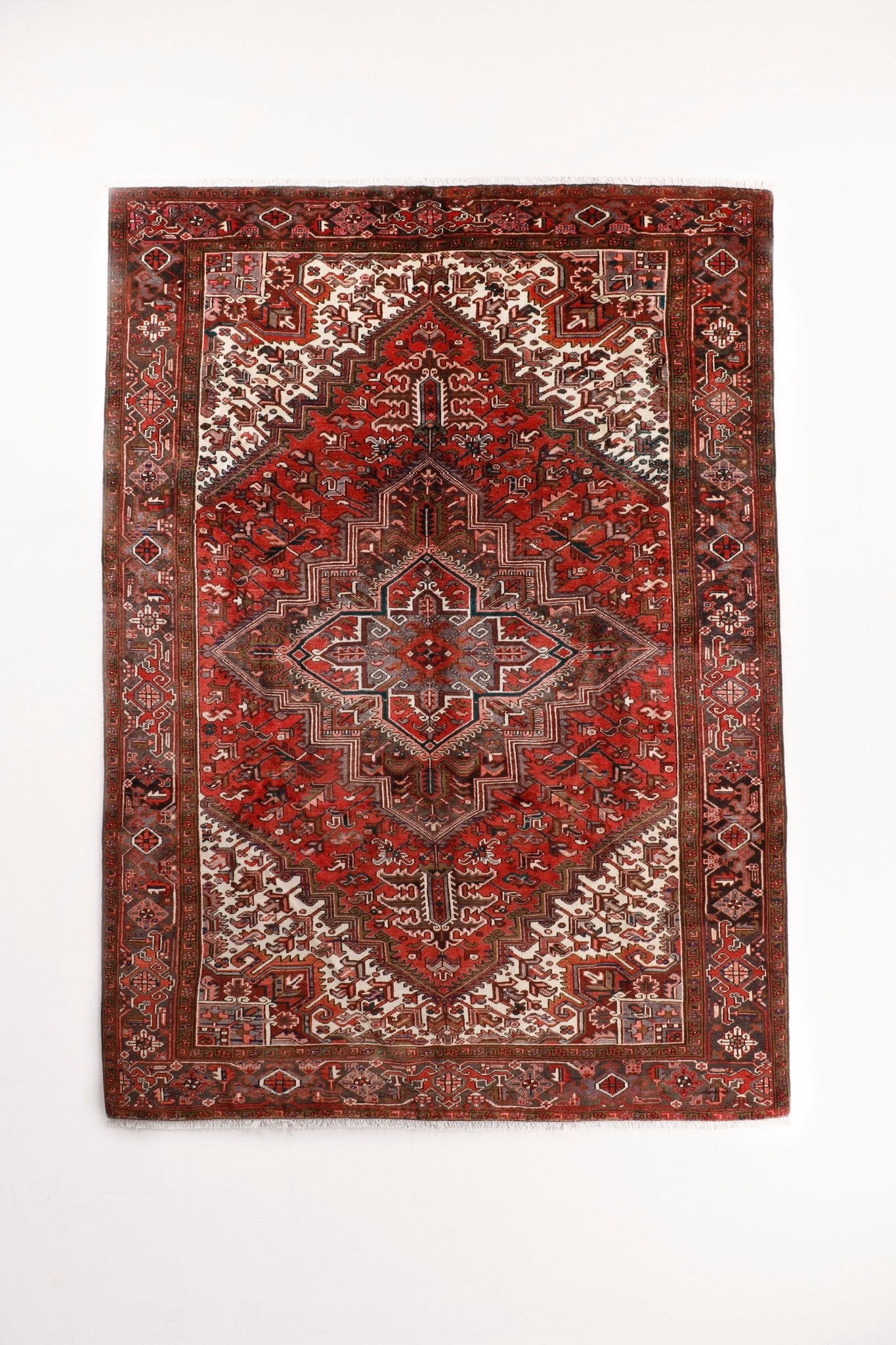 Persian Heriz Rug | 7' 5" x 10' 10" - Rug the Rock - 