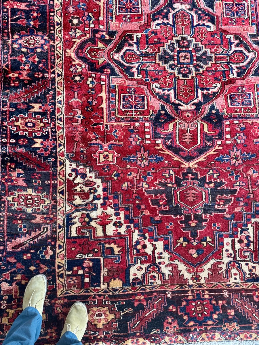 Persian Heriz Rug | 7' 7" x 10' 10" - Rug the Rock