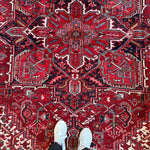 Persian Heriz Rug | 8' 2" x 10' 10" - Rug the Rock