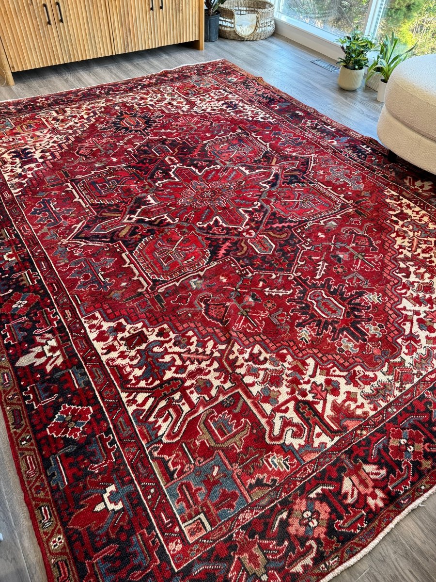 Persian Heriz Rug | 8' 2" x 10' 10" - Rug the Rock