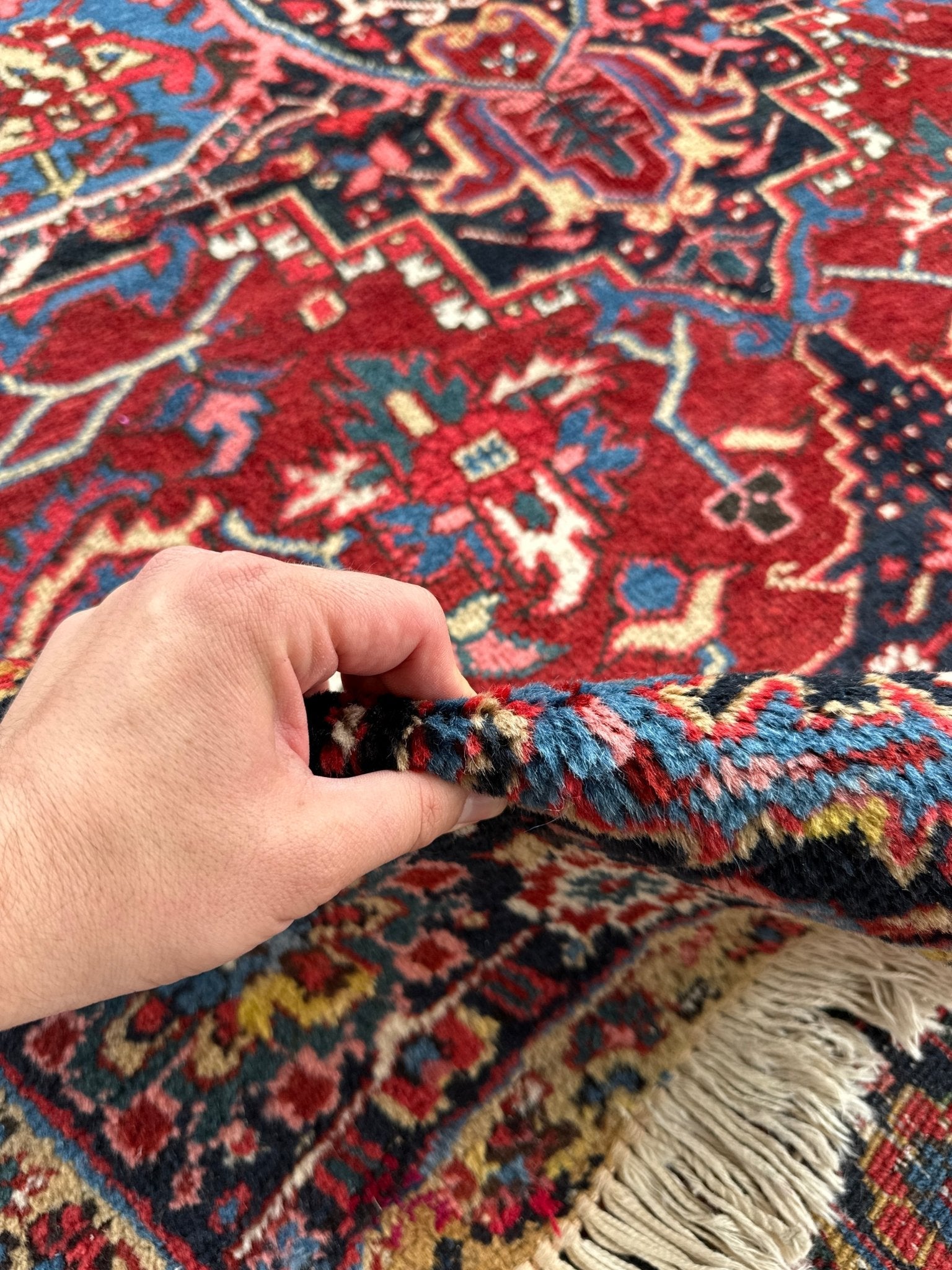 Persian Heriz Rug | 8' 3" x 12' 6" - Rug the Rock - 
