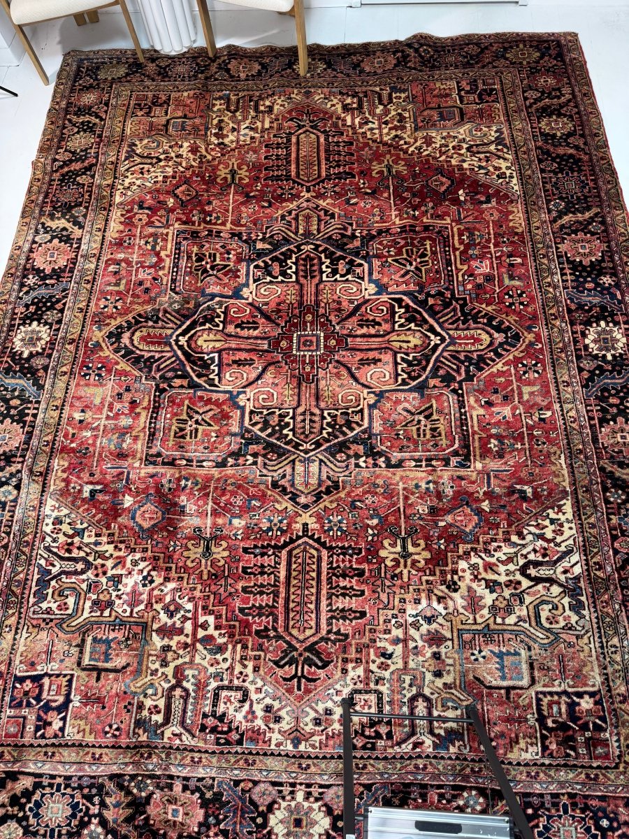 Persian Heriz Rug | 9' 10" x 12' 11" - Rug the Rock - 