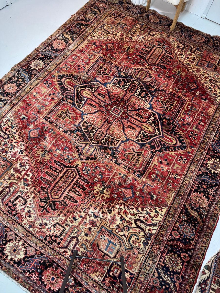 Persian Heriz Rug | 9' 10" x 12' 11" - Rug the Rock - 