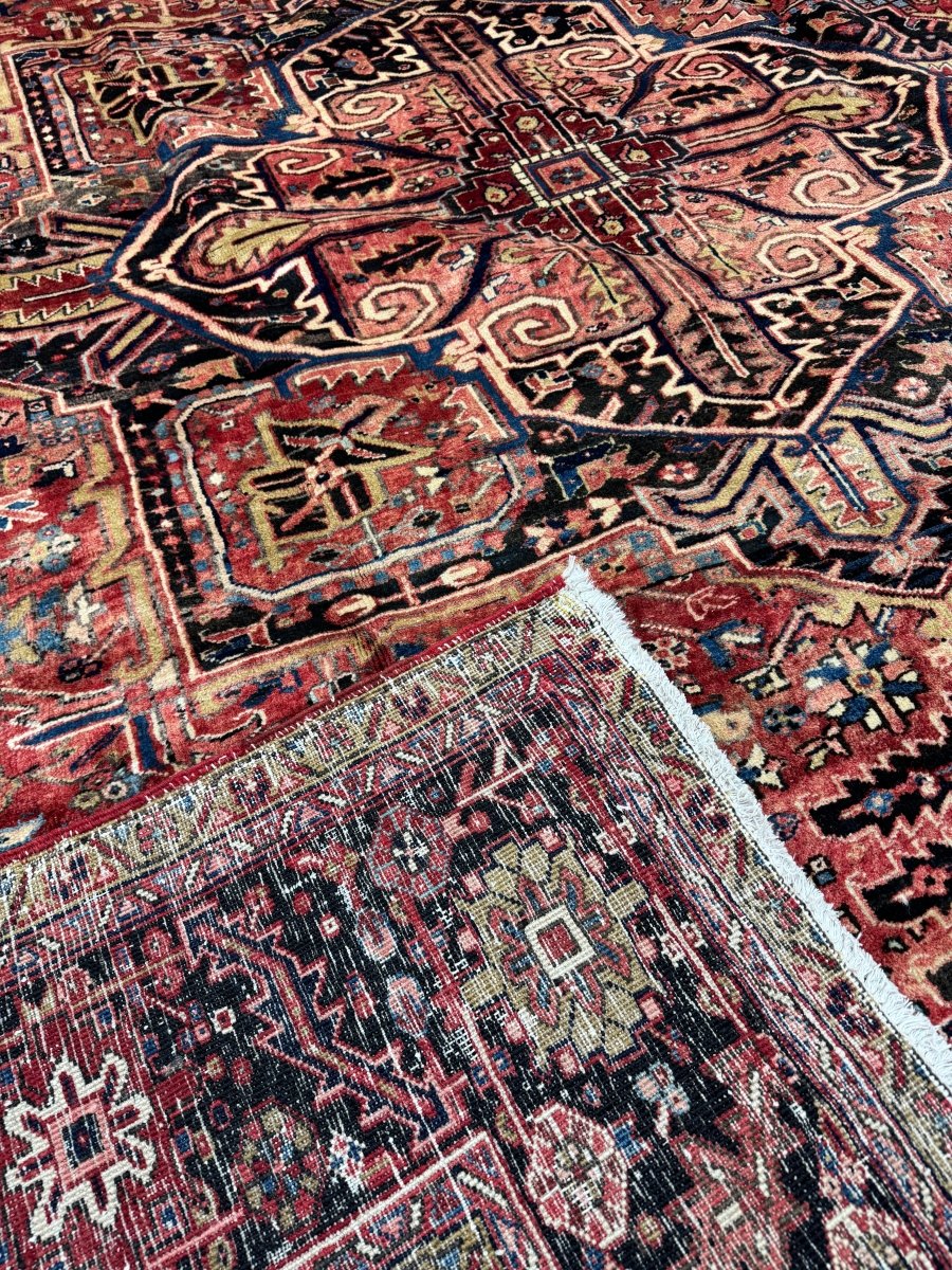 Persian Heriz Rug | 9' 10" x 12' 11" - Rug the Rock - 