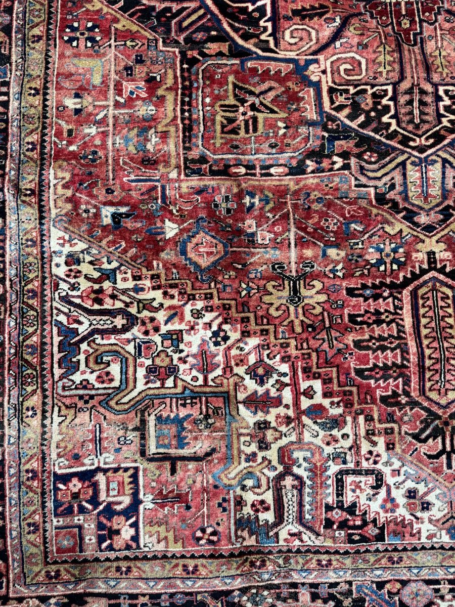 Persian Heriz Rug | 9' 10" x 12' 11" - Rug the Rock - 