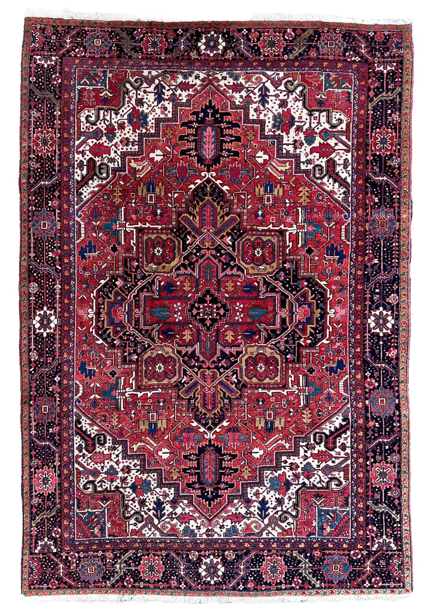 Persian Heriz Rug | 9' 5" x 12' 10" - Rug the Rock - 