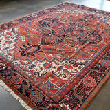 Persian Heriz Rug | 9' 5" x 12' 10" - Rug the Rock - 