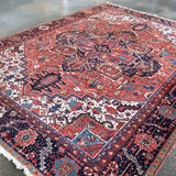 Persian Heriz Rug | 9' 5" x 12' 10" - Rug the Rock - 