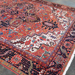 Persian Heriz Rug | 9' 5" x 12' 10" - Rug the Rock - 