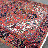 Persian Heriz Rug | 9' 5" x 12' 10" - Rug the Rock - 