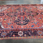 Persian Heriz Rug | 9' 5" x 12' 10" - Rug the Rock - 