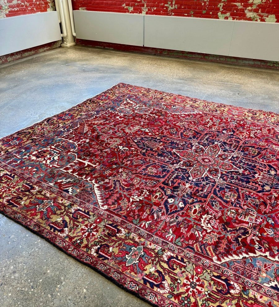 Persian Heriz Rug | 9' 5" x 12' 12" - Rug the Rock