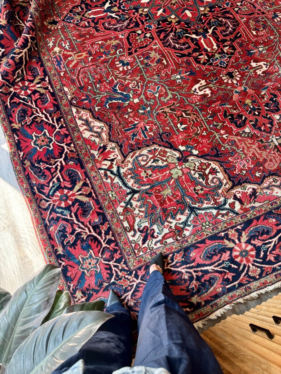 Persian Heriz Rug | 9' 8" x 12' 12" - Rug the Rock