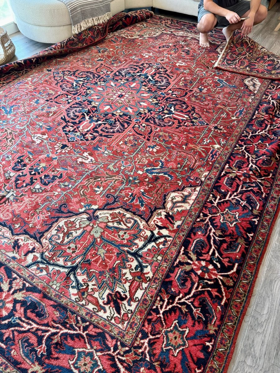 Persian Heriz Rug | 9' 8" x 12' 12" - Rug the Rock