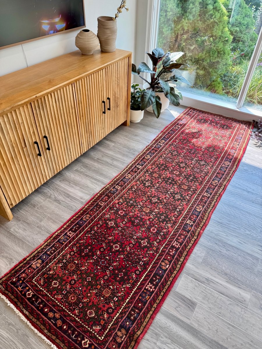 Persian Hossein Abad Runner Rug | 2' 11" x 9' 11" - Rug the Rock - available rugshamadan rugsPersian Rug