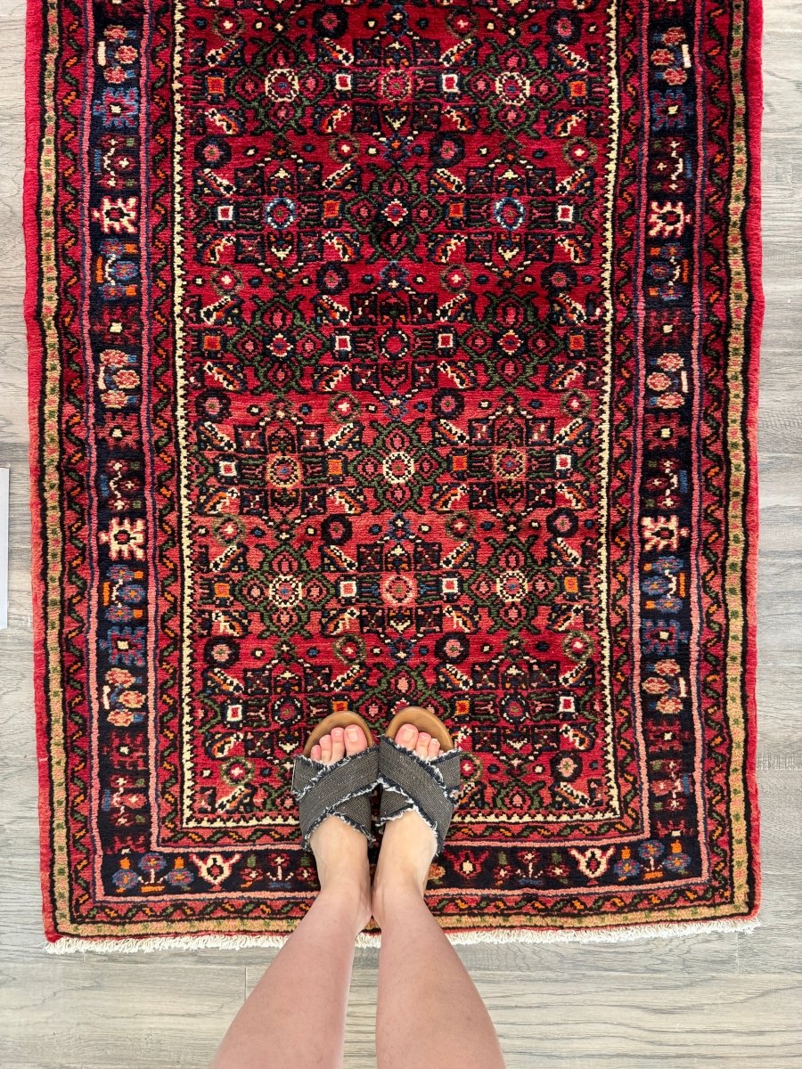 Persian Hosseinabad Runner Rug | 2' 11" x 9' 10" - Rug the Rock