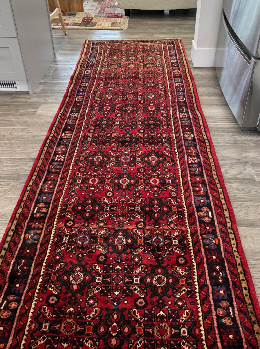 Persian Hosseinabad Runner Rug | 2' 11" x 9' 10" - Rug the Rock