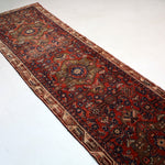Persian Hosseinabad Runner Rug | 3' 2” x 12' 6" - Rug the Rock - 