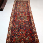 Persian Hosseinabad Runner Rug | 3' 2” x 12' 6" - Rug the Rock - 