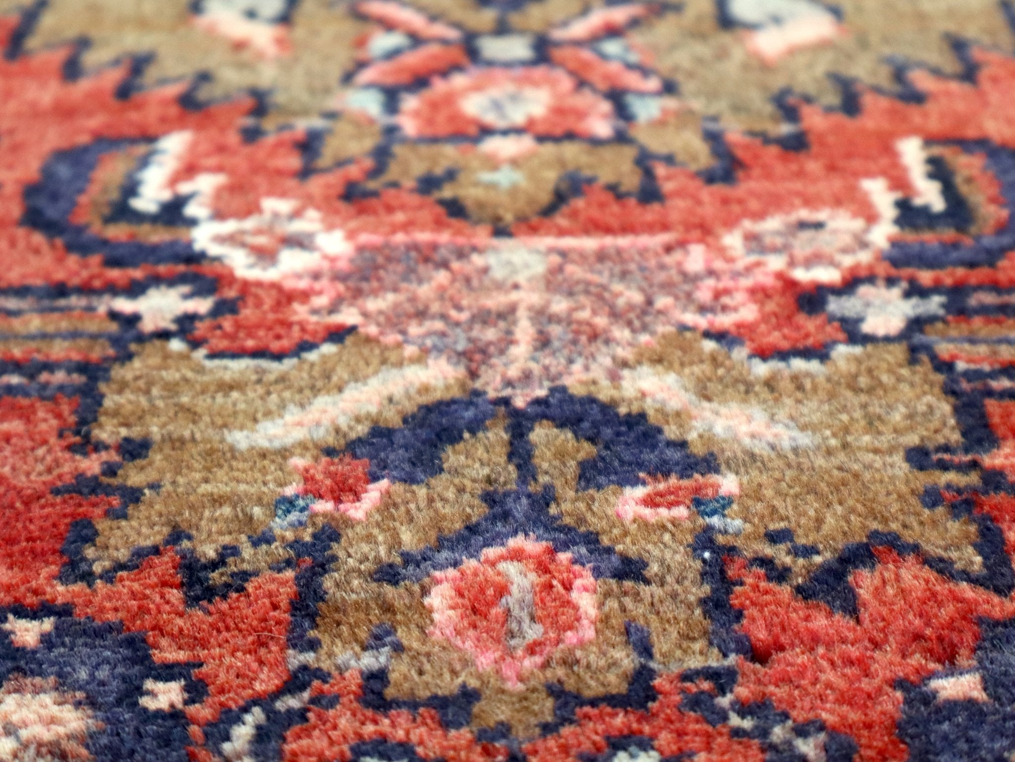Persian Hosseinabad Runner Rug | 3' 2” x 12' 6" - Rug the Rock - 