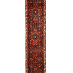 Persian Hosseinabad Runner Rug | 3' 2” x 12' 6" - Rug the Rock - 
