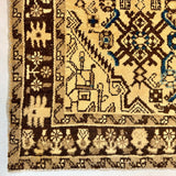 Persian Hosseinabad Runner Rug | 3' 8” x 10' 2" - Rug the Rock - 