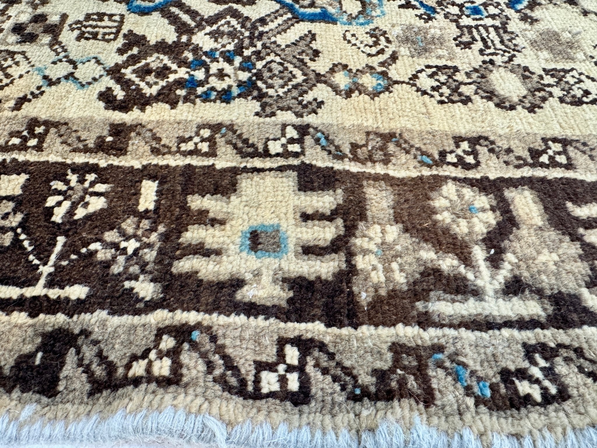 Persian Hosseinabad Runner Rug | 3' 8” x 10' 2" - Rug the Rock - 