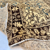 Persian Hosseinabad Runner Rug | 3' 8” x 10' 2" - Rug the Rock - 