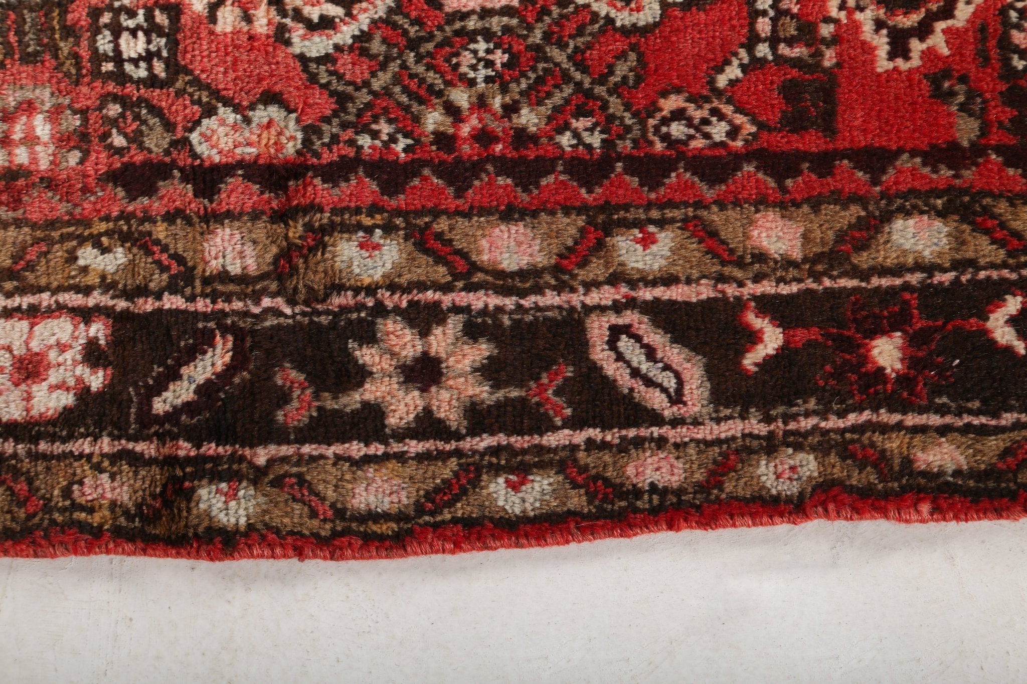 Persian Hosseinabad Runner Rug | 3' 8" x 10' 9" - Rug the Rock - 