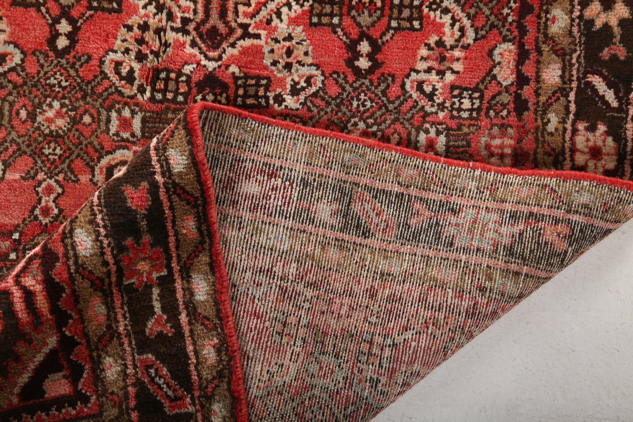 Persian Hosseinabad Runner Rug | 3' 8" x 10' 9" - Rug the Rock - 