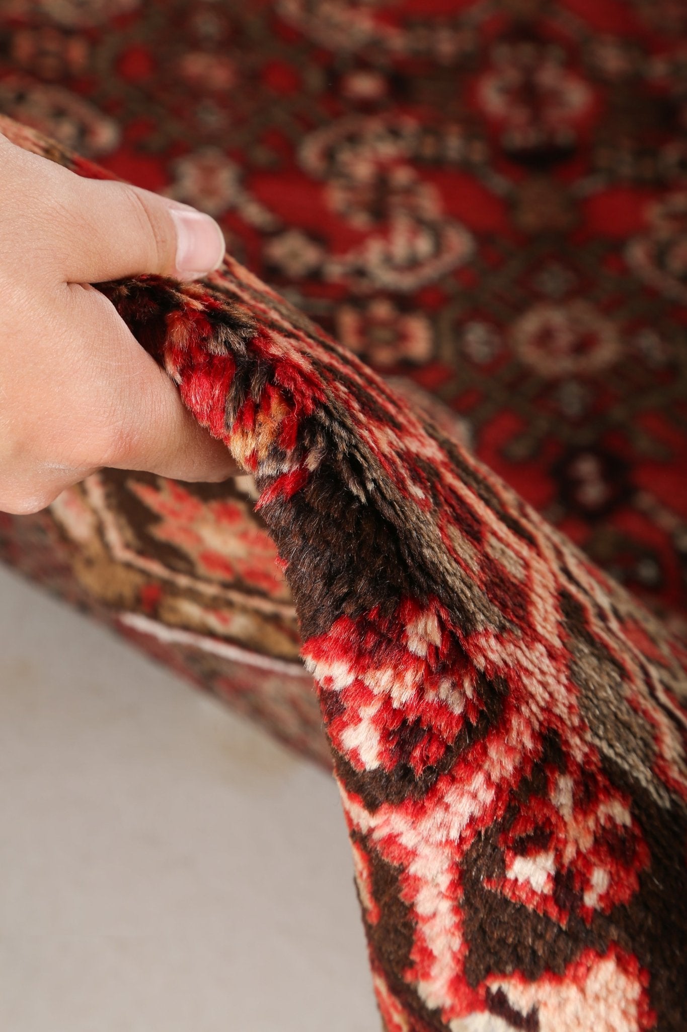 Persian Hosseinabad Runner Rug | 3' 8" x 10' 9" - Rug the Rock - 