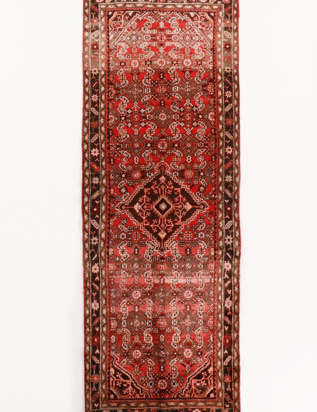 Persian Hosseinabad Runner Rug | 3' 8" x 10' 9" - Rug the Rock - 