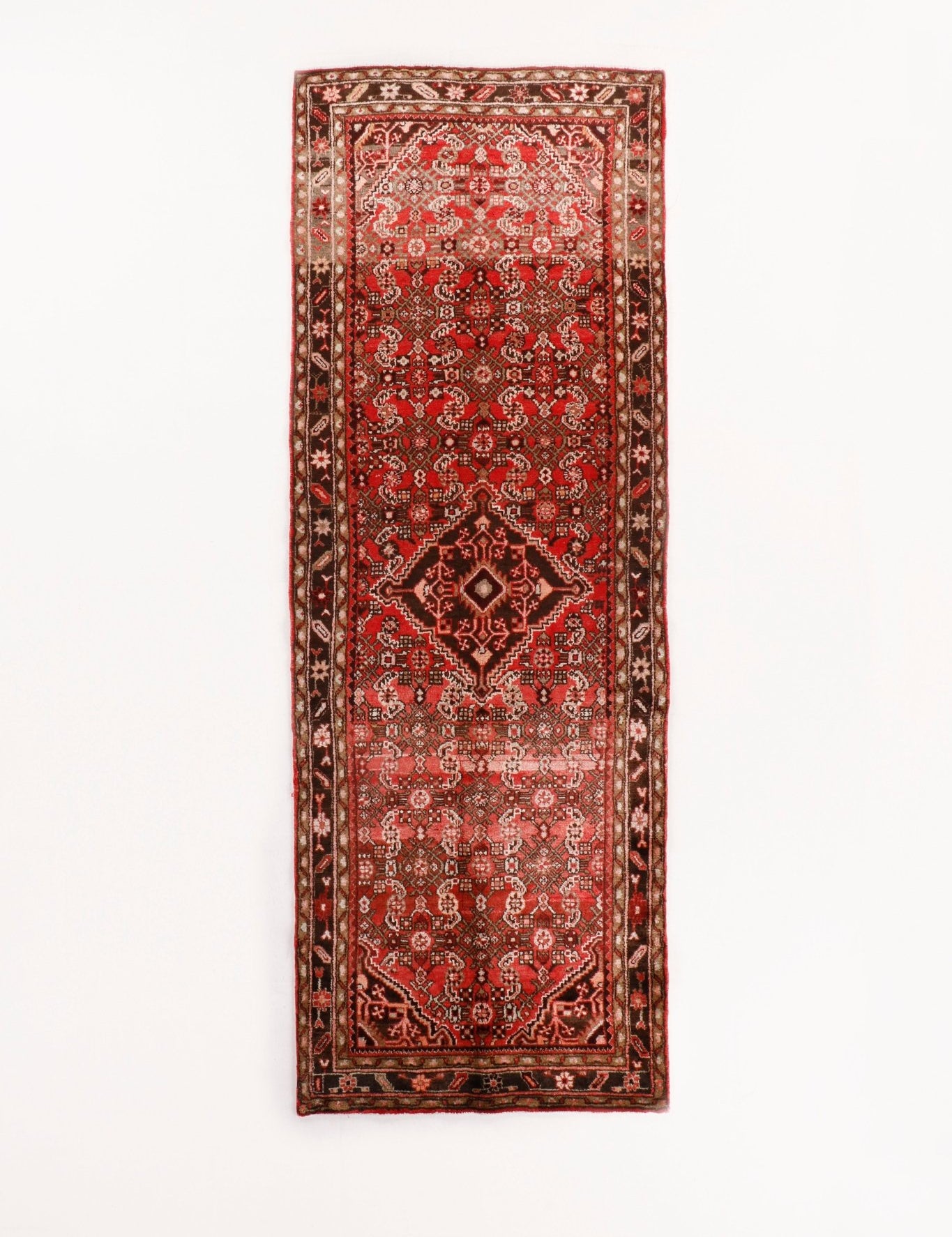 Persian Hosseinabad Runner Rug | 3' 8" x 10' 9" - Rug the Rock - 