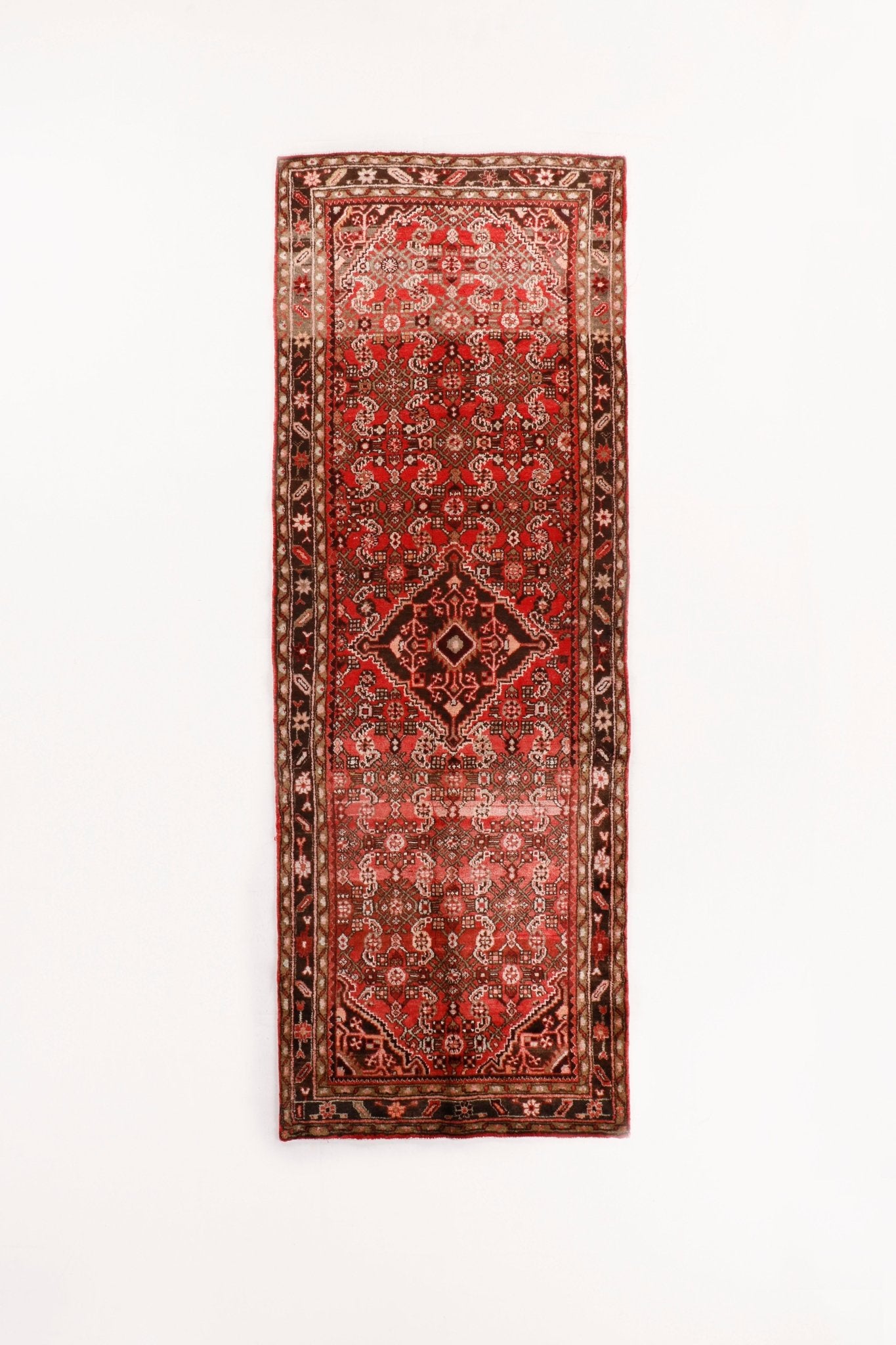 Persian Hosseinabad Runner Rug | 3' 8" x 10' 9" - Rug the Rock - 