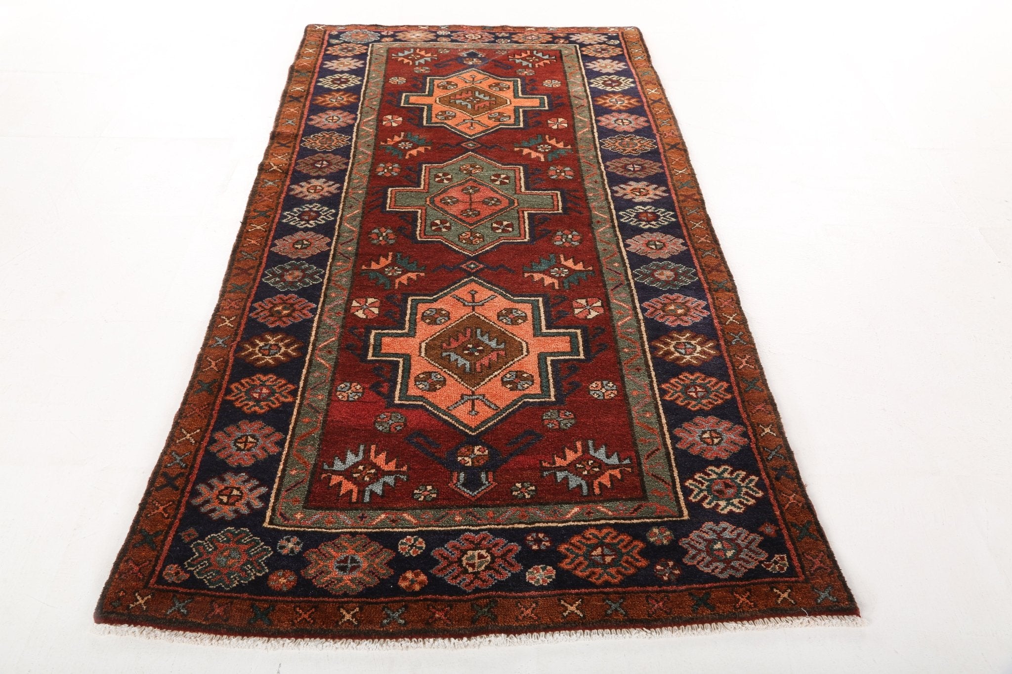 Persian Jozan Rug | 3' 11" x 7' 8" - Rug the Rock - 