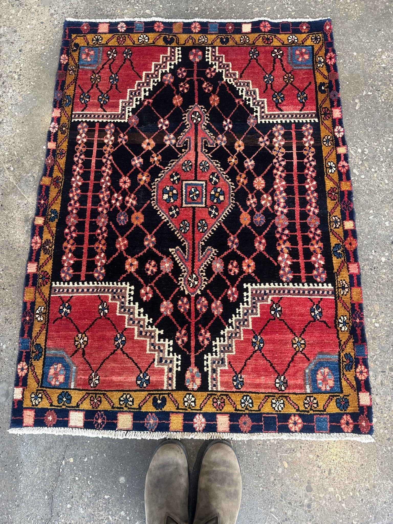 Persian Jozan Rug | 3' 3" x 4' 6" - Rug the Rock - 