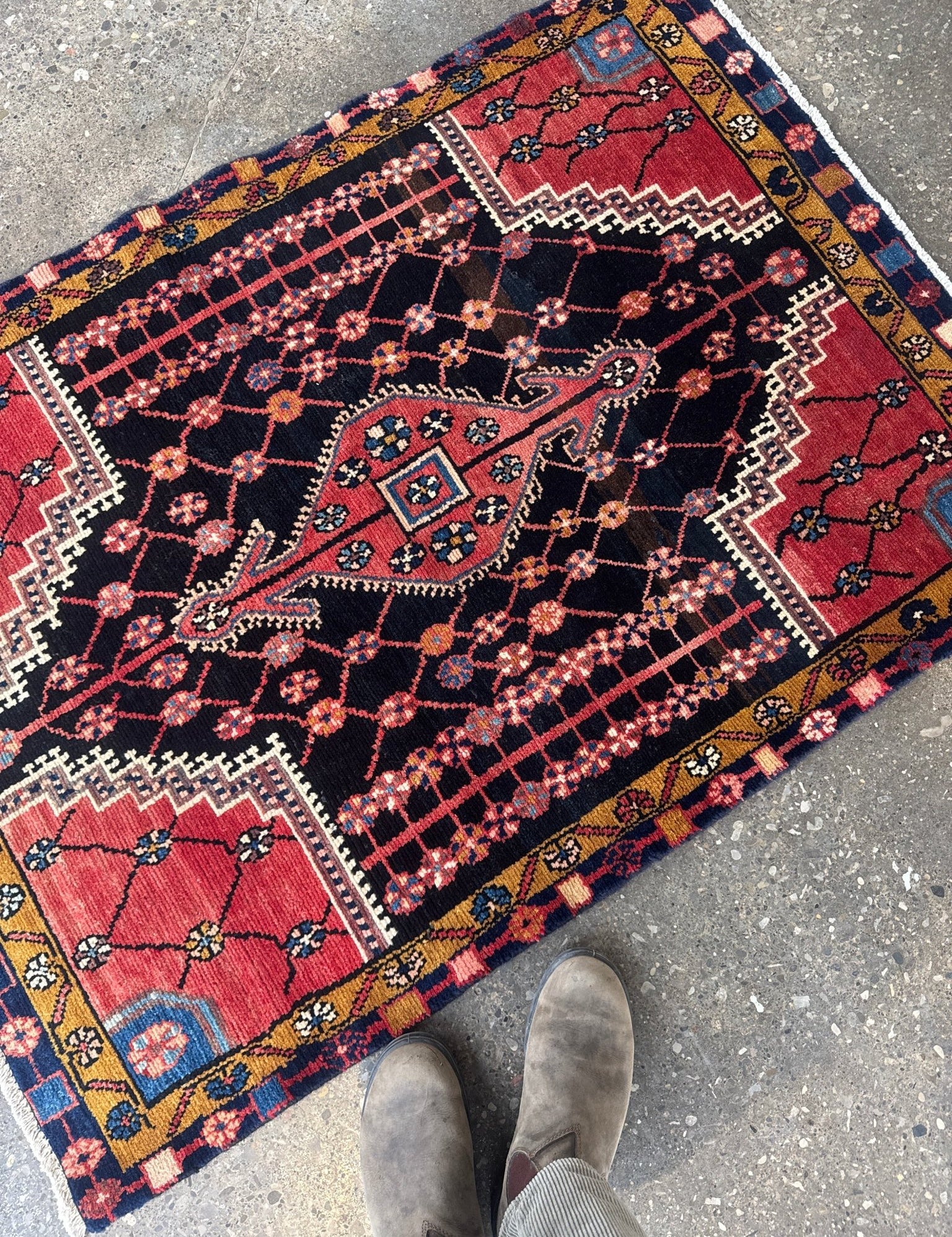 Persian Jozan Rug | 3' 3" x 4' 6" - Rug the Rock - 