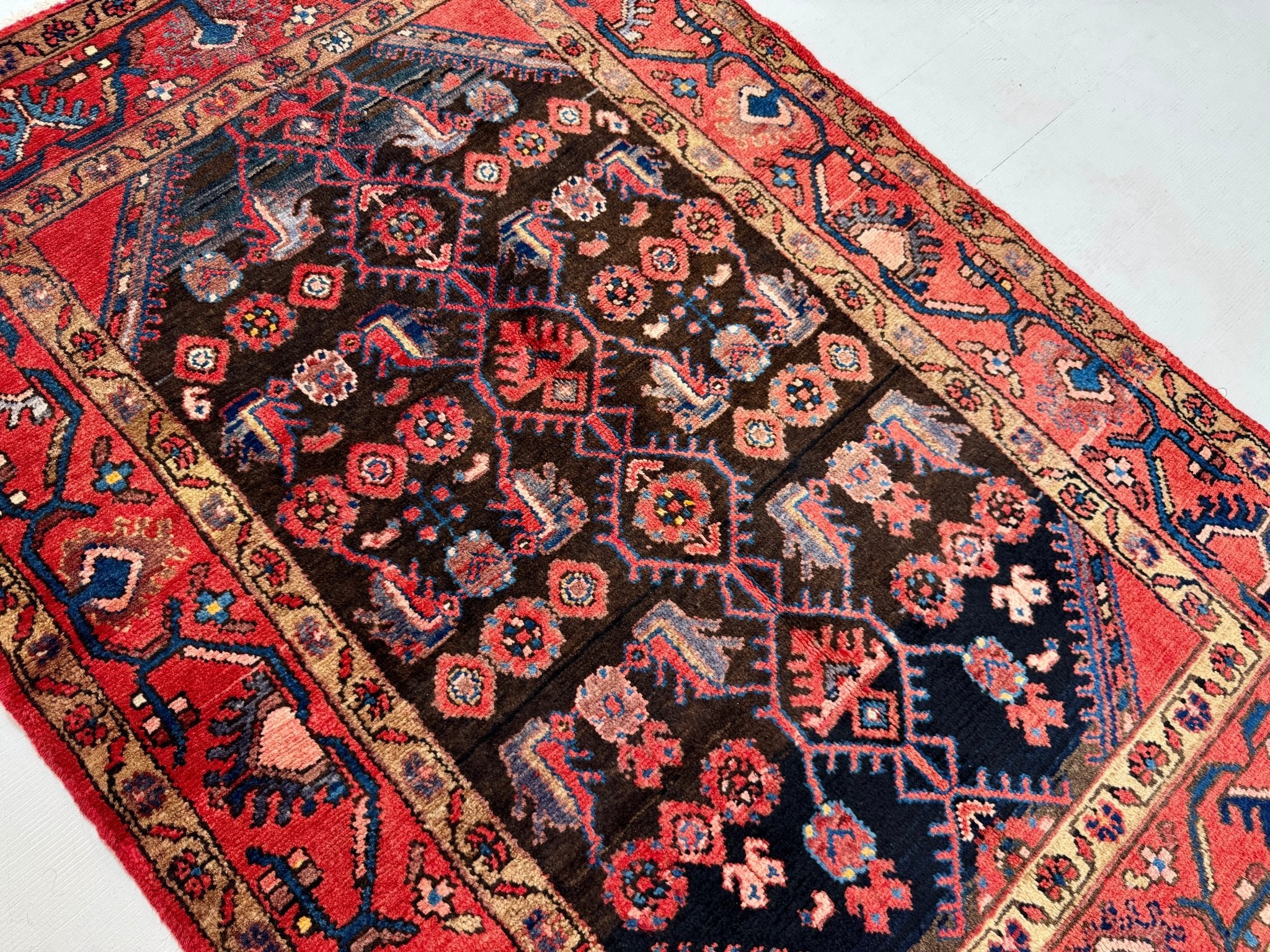 Persian Jozan Rug | 3' 5” x 4' 11" - Rug the Rock - 