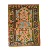 Persian Jozan Rug | 3' 7” x 4' 11" - Rug the Rock - 
