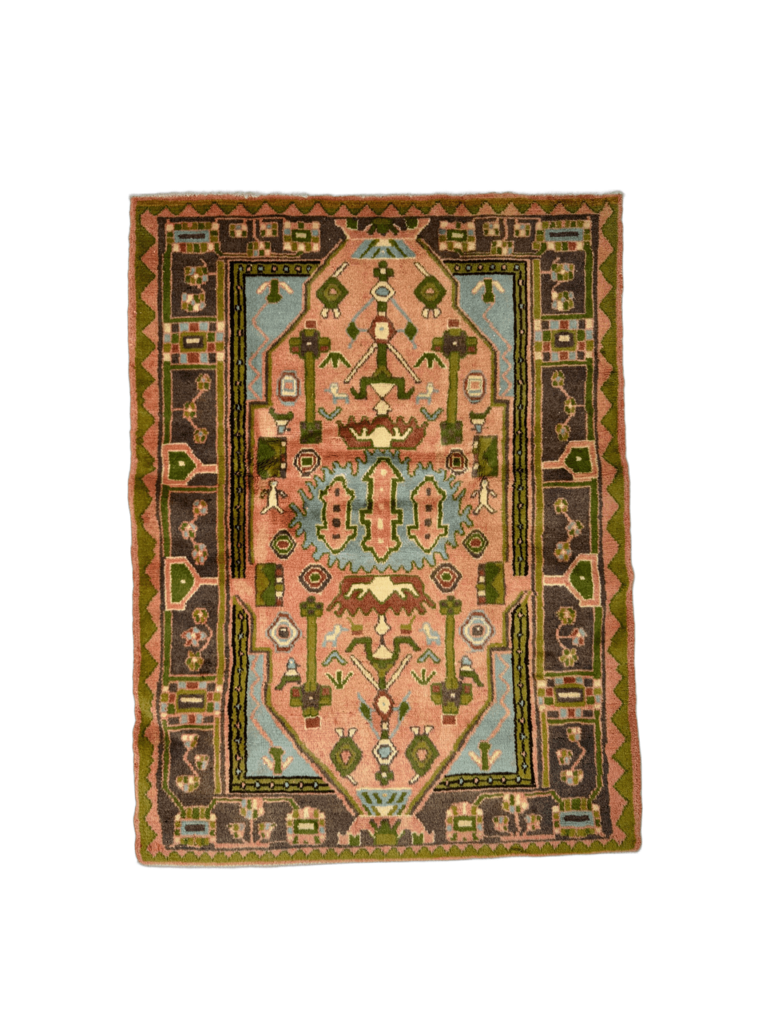 Persian Jozan Rug | 3' 7” x 4' 11" - Rug the Rock - 