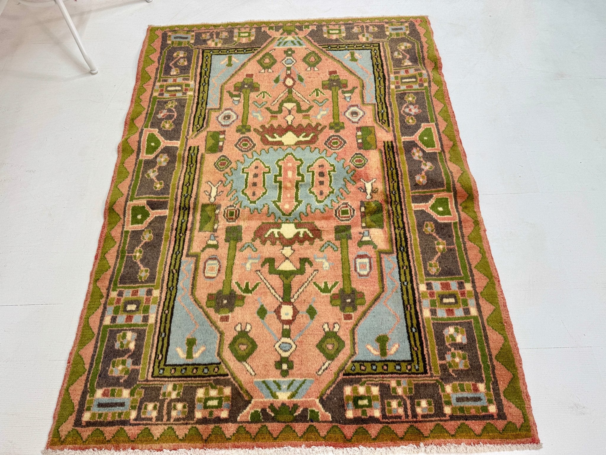 Persian Jozan Rug | 3' 7” x 4' 11" - Rug the Rock - 